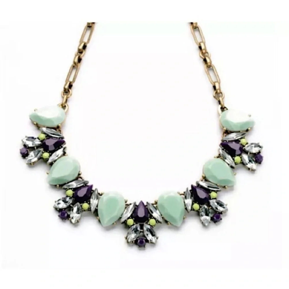 Sea foam Brass Necklace